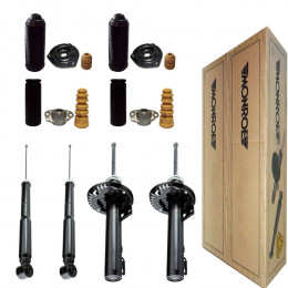 4 Amortecedores Monroe + Kits VW Fox 1.0 1.6 2003/2009
