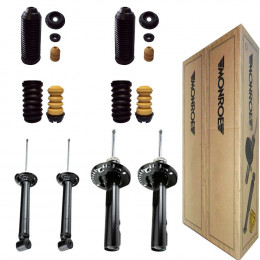 4 Amortecedores Monroe + Kits VW Gol 1.0 1.6 Geracao V 2008/
