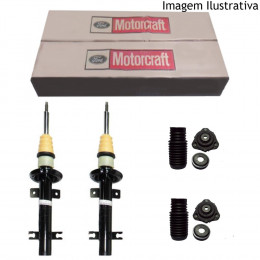2 Amortecedores Dianteiros Motorcraft + KitsFiesta 1.0 1.6 Zetec 2003/2013