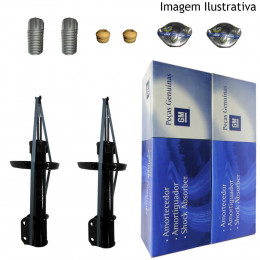 2 Amortecedores Dianteiros GM + Kits Corsa Celta Classic Prisma Hidr??ulico