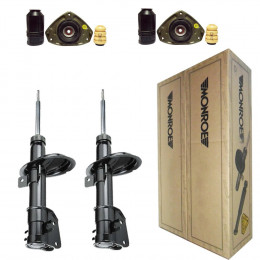 2 Amortecedores Dianteiros Monroe + Kits Fiat Marea 1.8 SX 1999/2005
