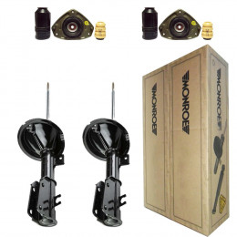 2 Amortecedores Dianteiros Monroe + Kits Fiat Marea 2.4 ELX HLX 2000/2003