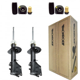 2 Amortecedores Dianteiros Monroe + Kits Fiat Palio 1.0 1.3 2001/2009