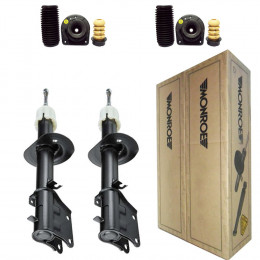 2 Amortecedores Dianteiros Monroe + Kits Fiat Palio Weekend 1.3 2001/