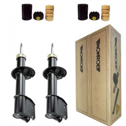 2 Amortecedores Dianteiros Monroe + Kits Fiat Uno 1.0 Economy 2009/2014