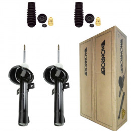 2 Amortecedores Dianteiros Monroe + Kits Ford Courier 1.4 1.6 1997/