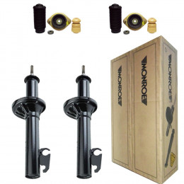 2 Amortecedores Dianteiros Monroe + Kits Ford Escort XR3 Conversivel 1983/1992