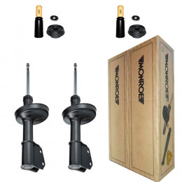 2 Amortecedores Dianteiros Monroe + Kits Renault Clio 1.0 2000/2011