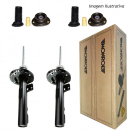 2 Amortecedores Dianteiros Monroe + Kits Toyota Corolla Fielder SW 2003/2008