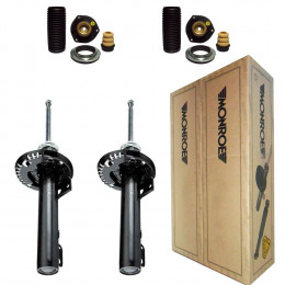 2 Amortecedores Dianteiros Monroe + Kits VW Polo 1.6 2.0 2002/