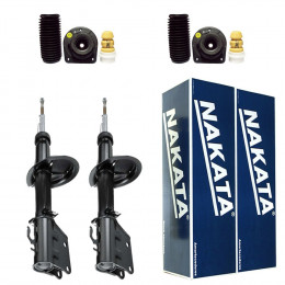 2 Amortecedores Dianteiros Nakata + Kits Fiat Doblo Cargo 2001/2015