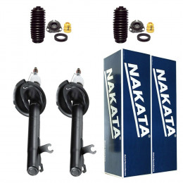 2 Amortecedores Dianteiros Nakata + Kits Ford Focus Sedan 2000/2008