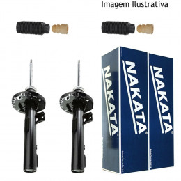 2 Amortecedores Dianteiros Nakata + Kits Kia Cerato 2009/2012