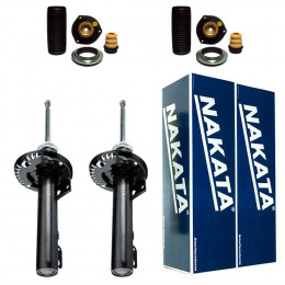 2 Amortecedores Dianteiros Nakata + Kits Vw Crossfox 2005/2012