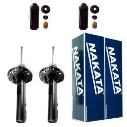 2 Amortecedores Dianteiros Nakata + Kits Vw Voyage S/ Barra 2008/2015