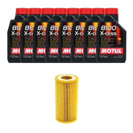 Kit Troca Óleo Motul 5W40 VW Amarok 3.0 V6 2018/