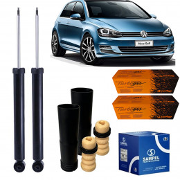 2 Amortecedores Traseiros Cofap + Kits Sampel Golf 1.4 13/
