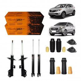 4 Amortecedores Cofap + Kits Kia Sportage 4x2 2011/2015