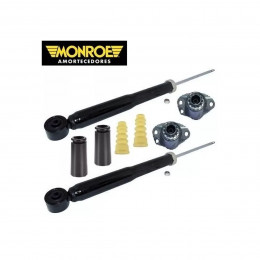 2 Amortecedores Traseiros Monroe + Kits Vw Spacefox 10/