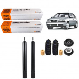 2 Amortecedores Dianteiros Cofap + Kits Gol Rallye G3 04/05