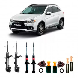 4 Amortecedores Kayaba + Kits Sampel Mitsubishi Asx 11/22