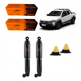 2 Amortecedores Traseiros Cofap + Kits Sampel Strada Adventure Locker 2008/2020