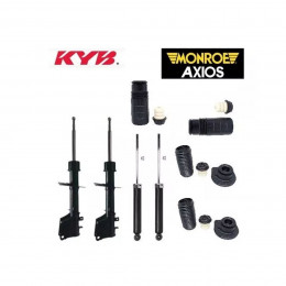 4 Amortecedores Kayaba + Kits Axios Fiat Palio 97/09