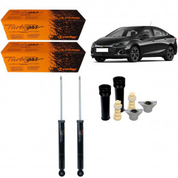 2 Amortecedores Traseiros Cofap + Kits Sampel Gm Cruze 2017/