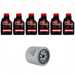 Kit Troca Óleo Motul 10w40 Vw Passat 2.8 30V 1996/1999