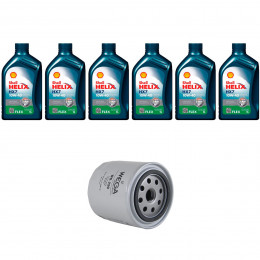 Kit Troca Oleo Shell Hx7 10w40 Vw Passat 2.8 30V 1996/1999