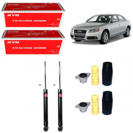 2 Amortecedores Traseiros Kayaba + Kits Audi A4 2009/2014