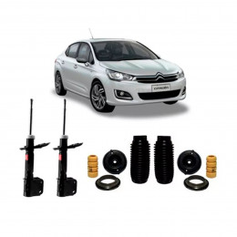 2 Amortecedores Dianteiros Kayaba + Kits Citroen C4 Lounge 14/20