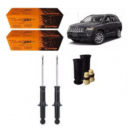 2 Amortecedores Traseiros Cofap + Kits Sampel Compass 11/14