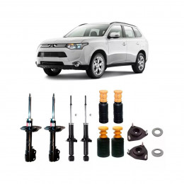 4 Amortecedores Kayaba + Kits Mitsubishi Outlander 14/15