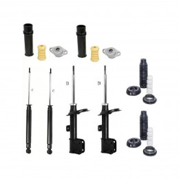 4 Amortecedores Kayaba + Kits Citroen C4 07/14