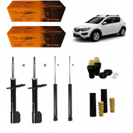 4 Amortecedores Cofap + Kits Sampel Sandero Stepway 15/20