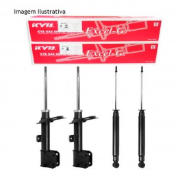 4 Amortecedores Kayaba + Kits Peugeot 307 04/11 C4 07/14