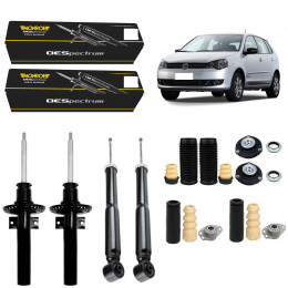 4 Amortecedores Monroe + Kits Vw Polo 2007/2014