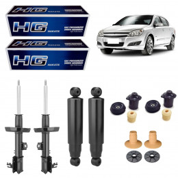 4 Amortecedores Nakata + Kits Novo Vectra Automático 06/11