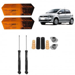 2 Amortecedores Traseiros Cofap + Kits Vw Fox 2009/