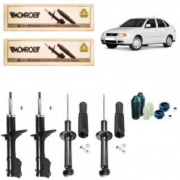 4 Amortecedores Monroe + Kits Vw Polo Classic 1996/2001