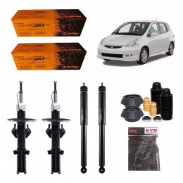 4 Amortecedores Cofap + Kits Kayaba Honda Fit 2003/2008