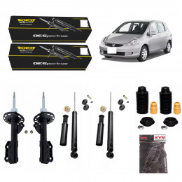 4 Amortecedores Monroe + Kits Kayaba Honda Fit 2003/2008