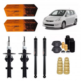 4 Amortecedores Cofap + Kits Honda Fit 2003/2008