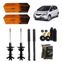 4 Amortecedores Cofap + Kits Axios Honda Fit City 2009/2014