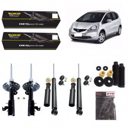 4 Amortecedores Monroe + Kits Kyb Honda Fit City 2009/2014