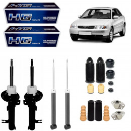 4 Amortecedores Nakata + Kits Audi A3 1999/2008