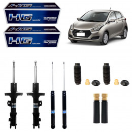 4 Amortecedores Nakata + Kits Hyundai Hb20 1.0 1.6 2012/2015