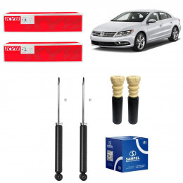 2 Amortecedores Traseiros Kayaba + Kits A3 Sportback 07/12