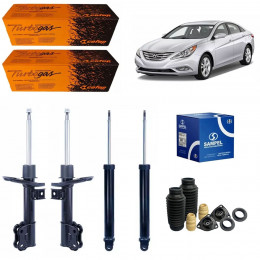 4 Amortecedores Cofap + Kits Sampel Sonata 2.4 14mm 11/14